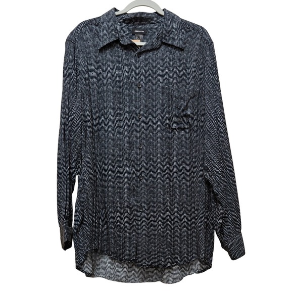 Claiborne Other - Men's Claiborne Blue Dot Button Up Long Sleeve Shirt Size XL